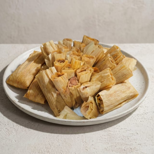 Tamales Pollo Y Puerco.